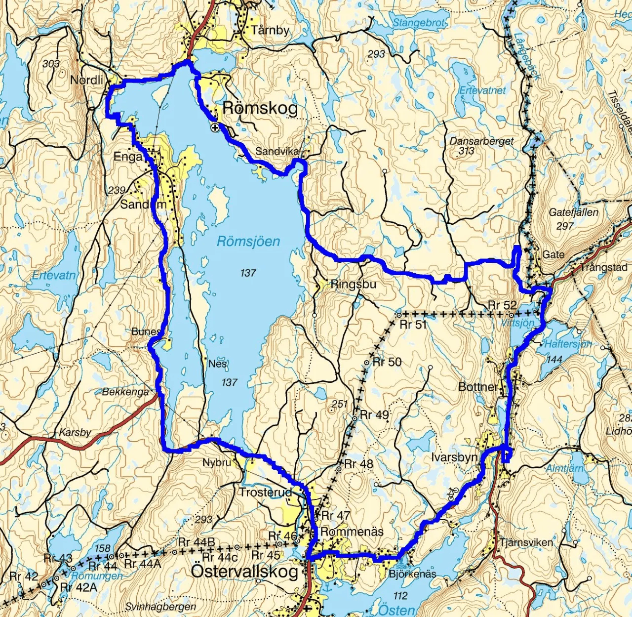 Løypekart Unionsmarathon